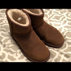 Ugg classic mini leather chestnut Clearance